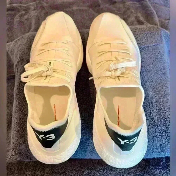 Adidas Y-3 Ultraboost 21 Shoes H67477 White Yohji Yamamoto Size 10 (WORN ONCE) - Picture 6 of 12